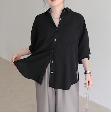 とろみカシュクールシャツ