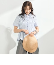 シャーリング半袖シャツ