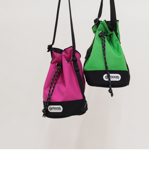 【OUTDOOR PRODUCTS】 バイカラードロスト巾着ショルダー