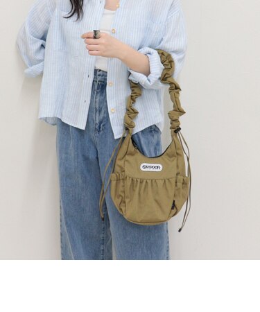 【OUTDOOR PRODUCTS】 エッグフォルムギャザーハンドルバッグ