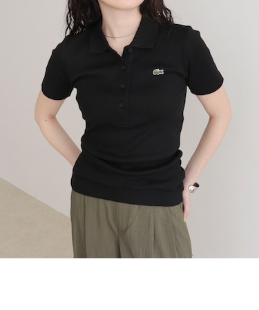 【LACOSTE/ラコステ】ワンポイントリブポロシャツ