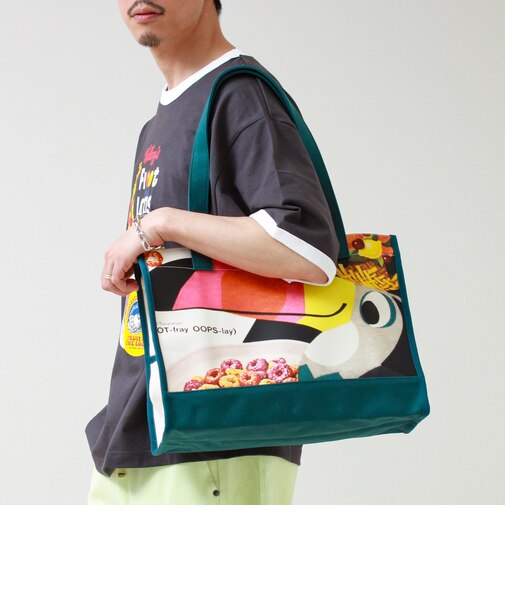 FTL VINTAGE Kelloggs Package print canvas bag