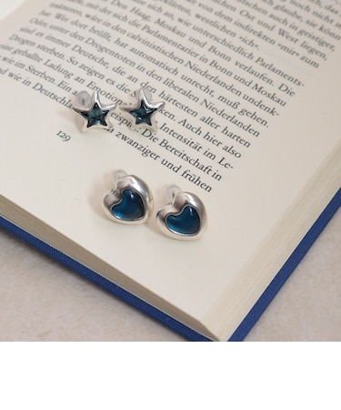 アンティーク調ハートピアス