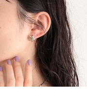 カラースターアンティーク調ピアス