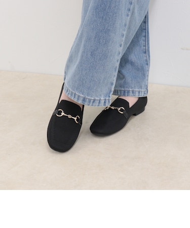 撥水ニットビットローファー