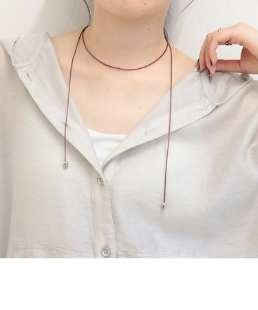 ビーズエンドコードチョーカー