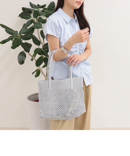 【BAGMATI/バグマティ】ラメコードメッシュトートバッグ