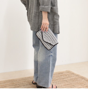 手編みマクラメチェーンポシェット