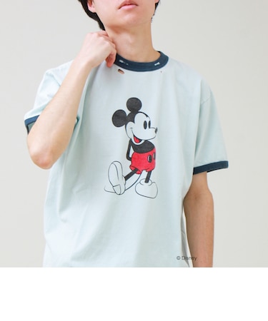 【GOOD ROCK SPEED】MICKEY / ミッキーマウス リンガーダメージT