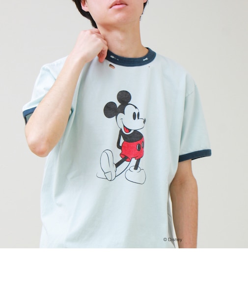 【GOOD ROCK SPEED】MICKEY / ミッキーマウス リンガーダメージT
