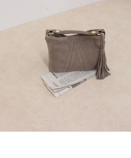 【AULENTTI/オーレンティ】スエードタッセルワンハンドルバッグ