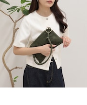 【AULENTTI/オーレンティ】スエードスクエアミニショルダー