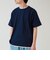 【1枚でレイヤード風】ストライプジャガード フェイクレイヤーTシャツ