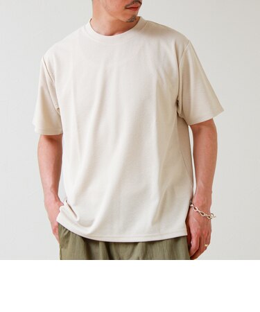 【無地見えで差がつく】斜めフクレジャガードTシャツ
