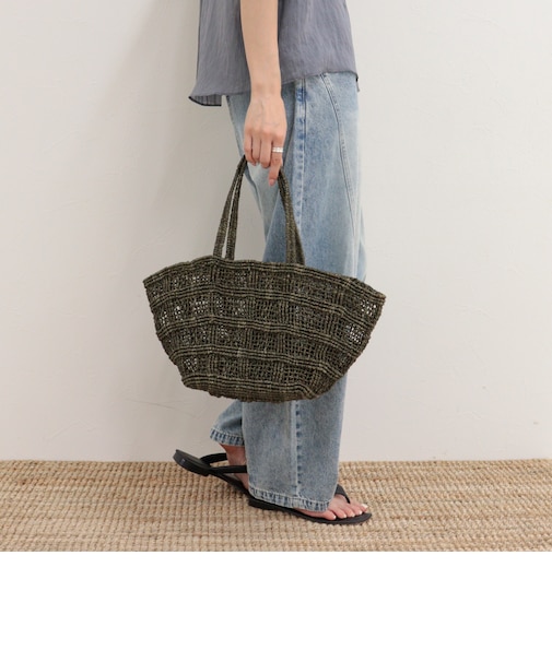 【BAGMATI/バグマティ】格子編みアバカトートバッグ