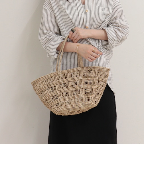 【BAGMATI/バグマティ】格子編みアバカトートバッグ