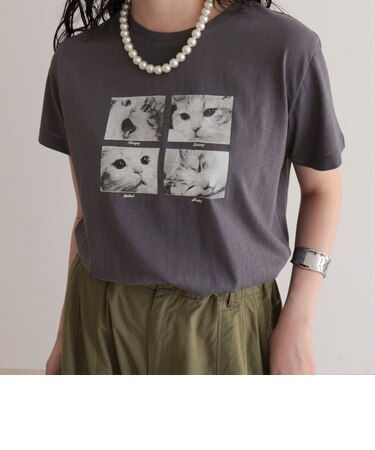 刺しゅう入りCAT PHOTO Tシャツ