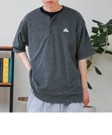 【GEVACO/ゲバコ】パイルヘンリーネックＴシャツ