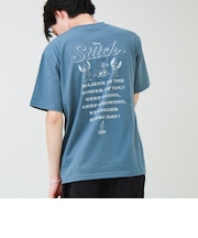 【ユニセックスで着れる】ベイマックス＆スティッチ バックプリントＴ