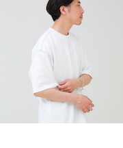 【セットアップ対応】カルゼラダーステッチ クルーネックTシャツ