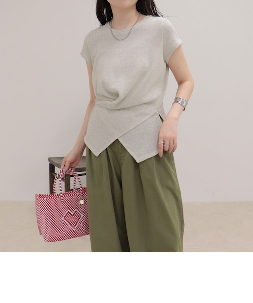 ニットソーカシュクールプルオーバー