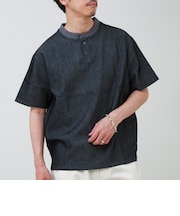 【セットアップ対応】メッシュデニムヘンリーTEE