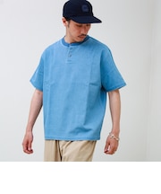 【セットアップ対応】メッシュデニムヘンリーTEE