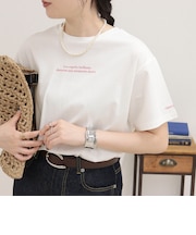 シルケットラウンドヘムTシャツ