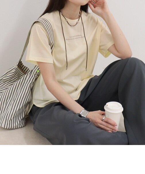 シルケットラウンドヘムTシャツ