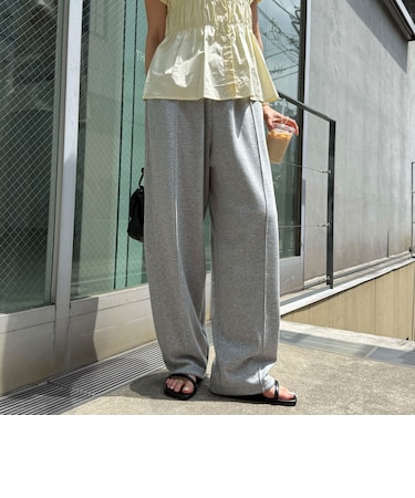 接触冷感カーブスウェットパンツ