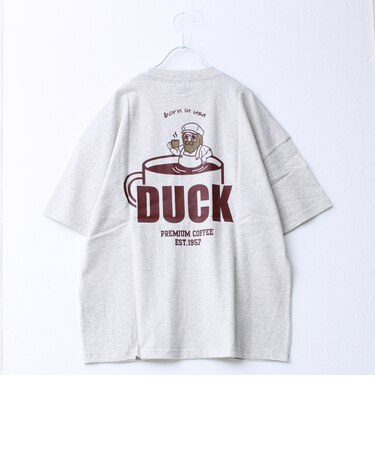 【Duckster/ダックスター】16/-天竺COFFEEルーズポケTEE