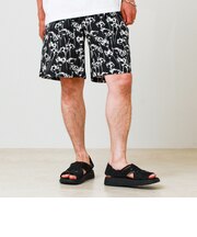 【リゾート感漂う】vacation shorts 総柄イージーショーツ