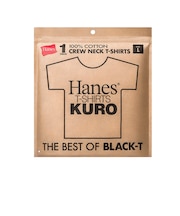 1P Hanes KURO クルーネックTシャツ