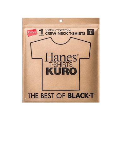 1P Hanes KURO クルーネックTシャツ