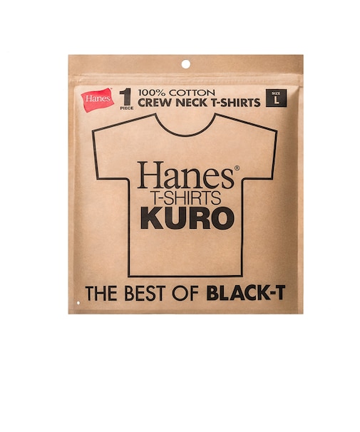 1P Hanes KURO クルーネックTシャツ