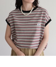 【GEVACO/ゲバコ】クルーネックフレンチスリーブTシャツ