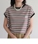 【GEVACO/ゲバコ】クルーネックフレンチスリーブTシャツ