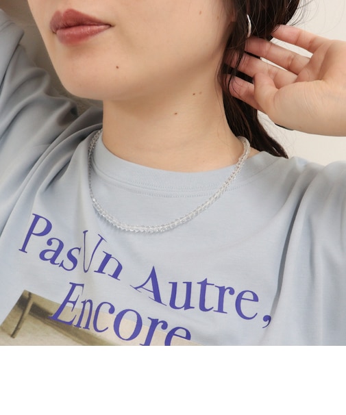カットビーズネックレス