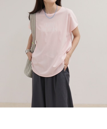 【UVカット/接触冷感】フレンチロゴTシャツ