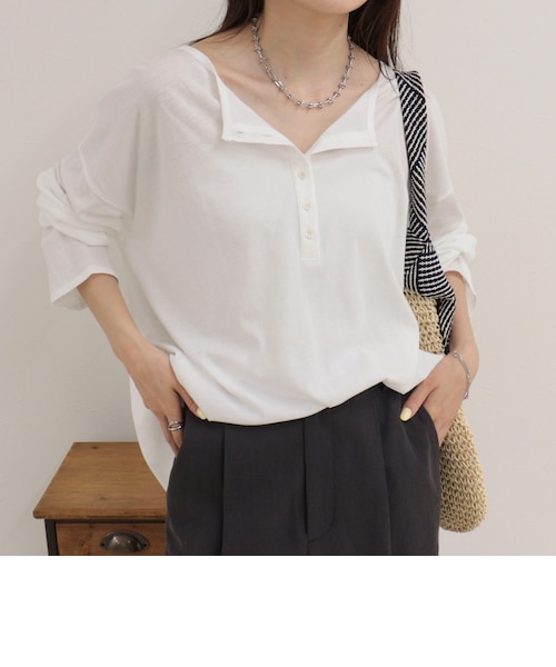 ヘンリー2WAYルーズロンTシャツ｜フレディ＆グロスターの通販｜&mall
