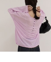 ヘンリー2WAYルーズロンTシャツ