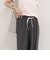 リネン混ウエストレイヤードパンツ
