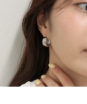 メタル太ワンタッチピアス