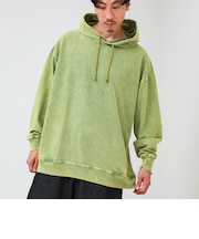 【ロンT以上、パーカー未満】ケミカル加工 フードロンT