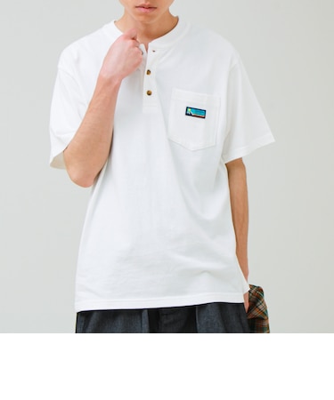 【Franklin Climbing/フランクリンクライミング】ヘンリーネックラベルTシャツ