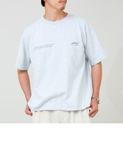 【SCREEN STARS/スクリーンスターズ】杢ボディ染め 配色ロゴ クルーネックカラーＴシャツ