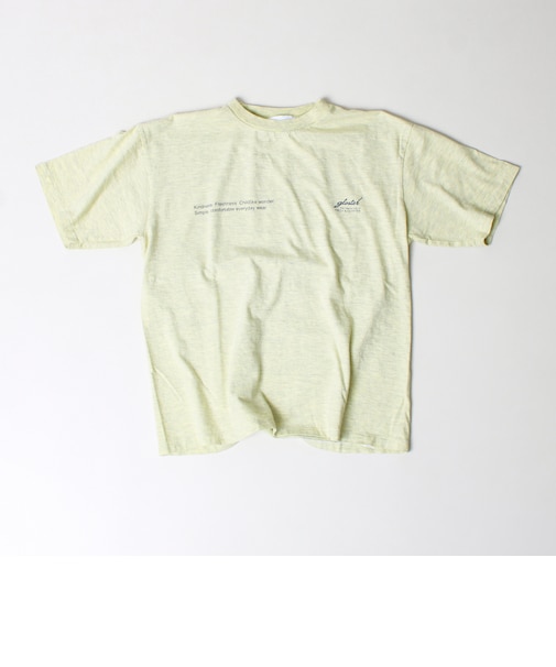 【SCREEN STARS/スクリーンスターズ】杢ボディ染め 配色ロゴ クルーネックカラーTシャツ