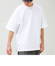 バックステッチ サイドポケット クルーネックTシャツ