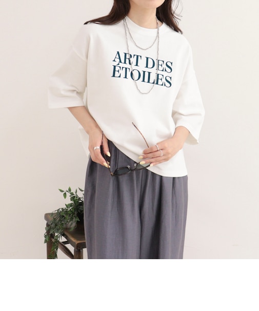 フロッキーロゴ5分袖Tシャツ
