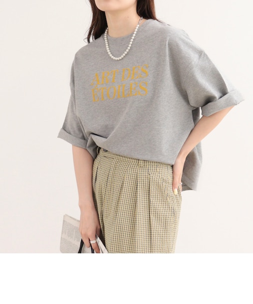 フロッキーロゴ5分袖Tシャツ